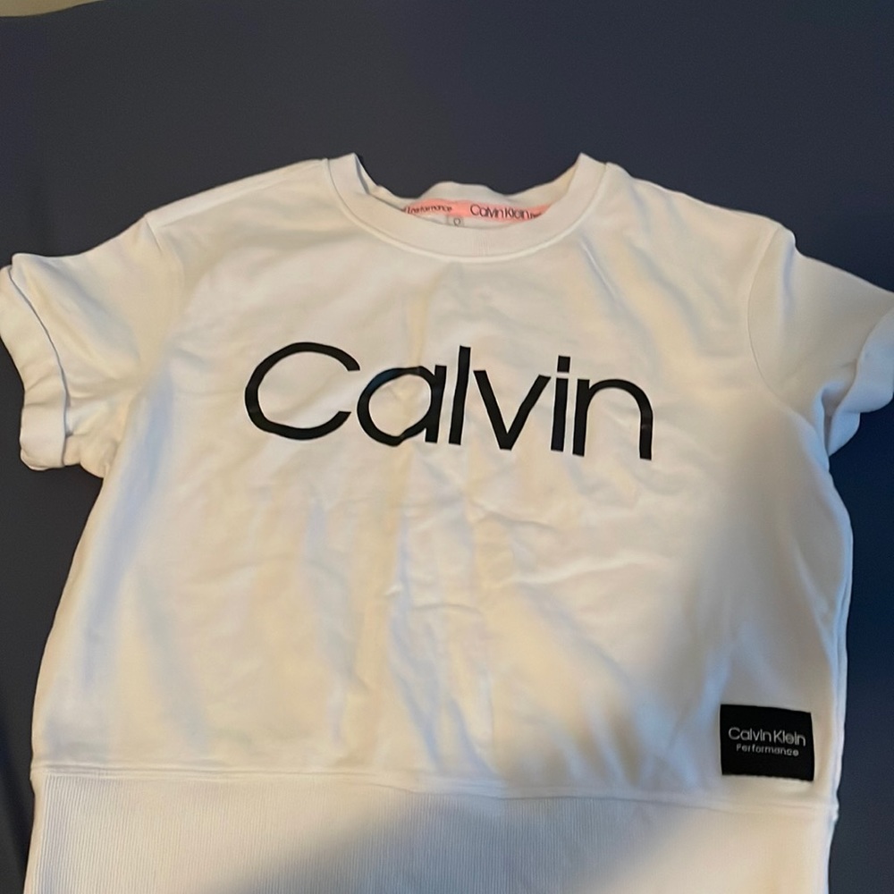 calvin klein short sleeve sweater